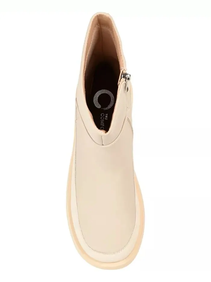 Женские ботильоны Cristen Lug Sole Journee Collection — изображение 4 из 5, бежевый