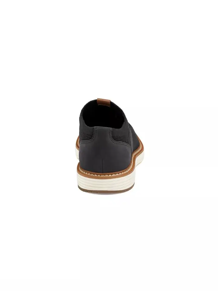 Мужские туфли Upton Knit Plain Toe Johnston & Murphy — изображение 3 из 5, черный