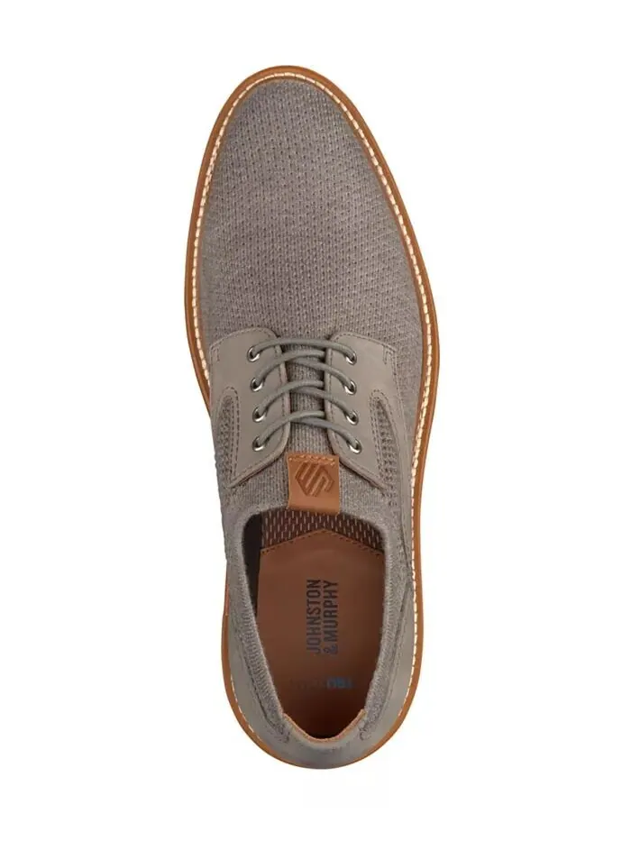 Мужские туфли Upton Knit Plain Toe Johnston & Murphy — изображение 4 из 5, серый