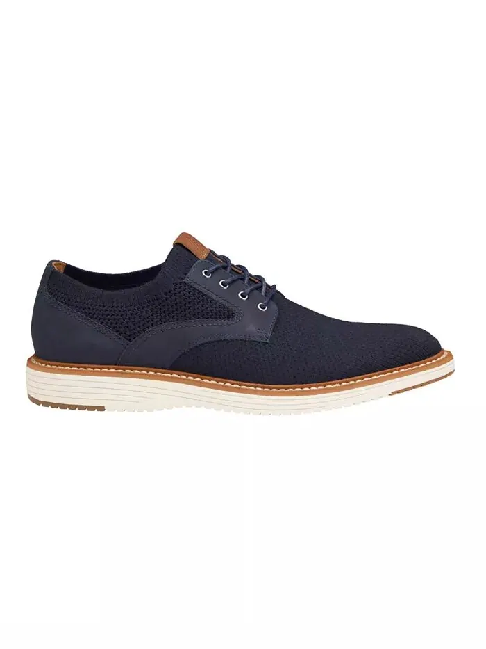 Мужские туфли Upton Knit Plain Toe Johnston & Murphy — изображение 2 из 5, темно-синий