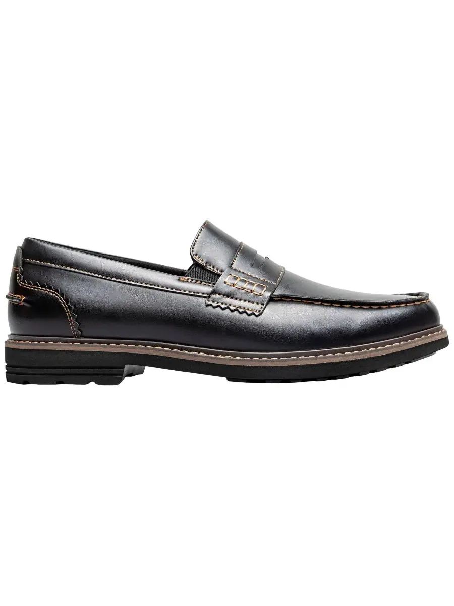 Мужские лоферы Oslo Moc-Toe Penny Loafers Nunn Bush — изображение 2 из 7, черный