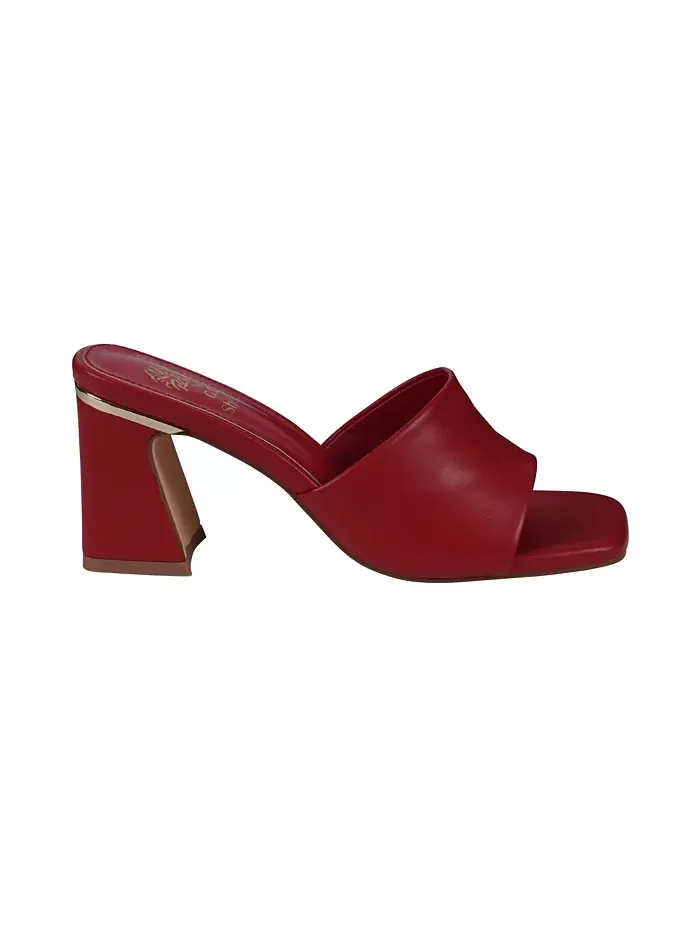 Женские босоножки Soho Square Toe на блочном каблуке GC Shoes — изображение 2 из 5, красный