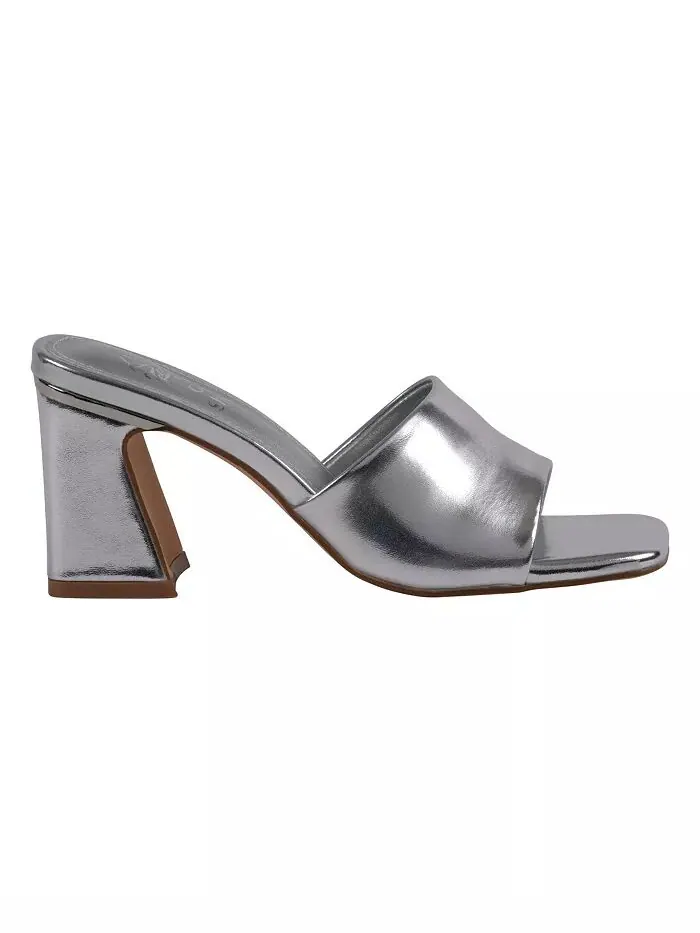 Женские босоножки Soho Square Toe на каблуке-блочке GC Shoes — изображение 2 из 9, серебряный