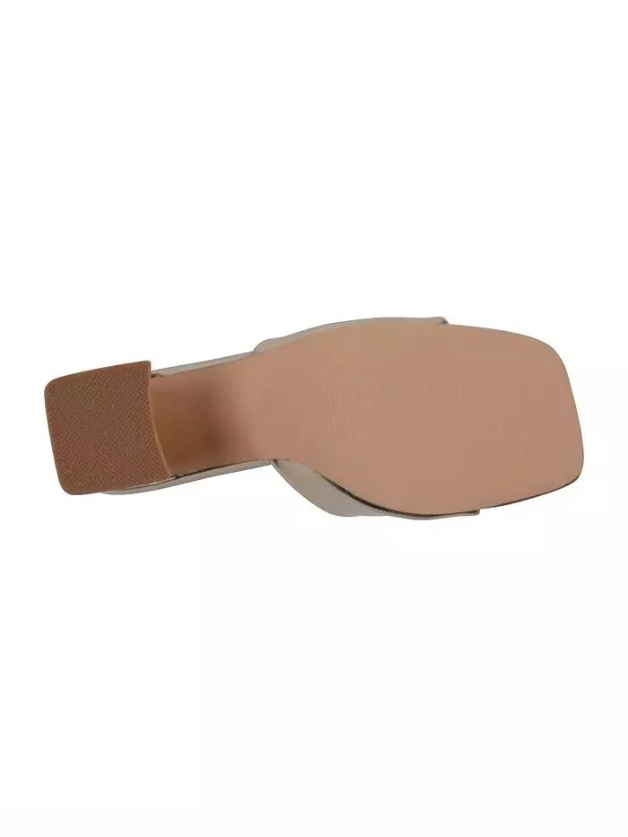 Женские босоножки Soho Square Toe на каблуке-блочке GC Shoes — изображение 9 из 9, серебряный
