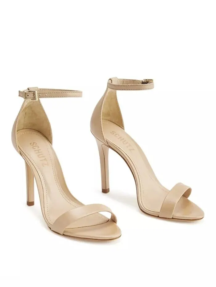 Женские босоножки Cadey-Lee High Stiletto Schutz — изображение 2 из 5, бежевый