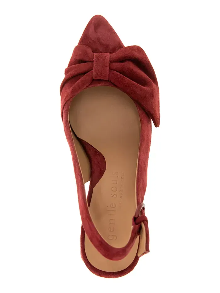 Женские туфли-лодочки Diana с острым носом на ремешке Gentle Souls — изображение 8 из 22, красный