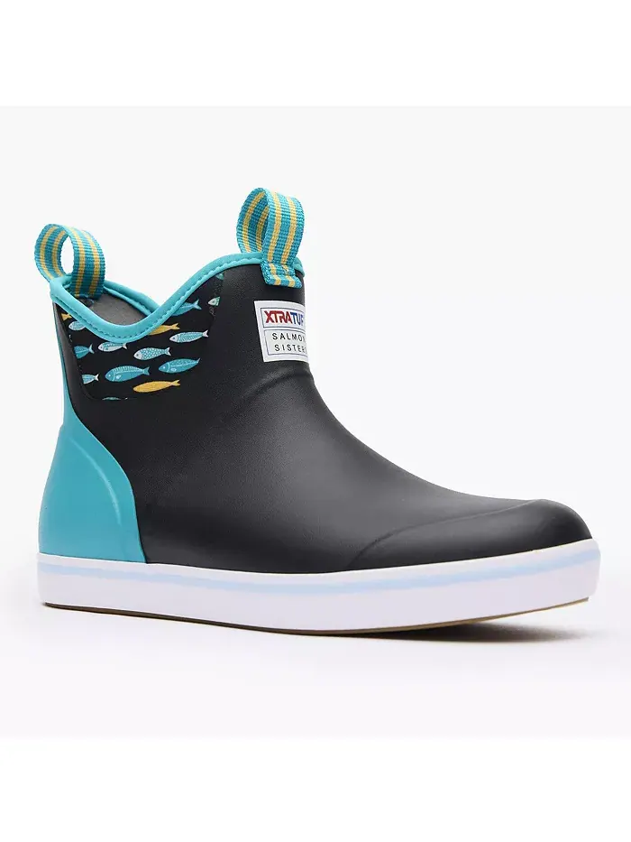 Женские ботильоны Salmon Sisters 6 дюймов Ankle Deck XTRATUF — изображение 1 из 7, черный