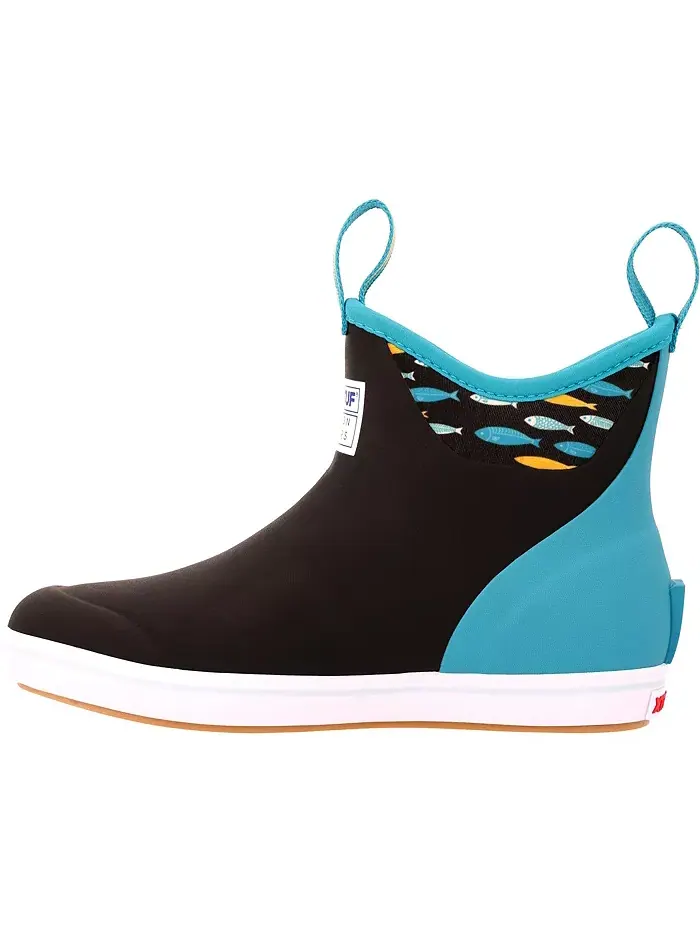 Женские ботильоны Salmon Sisters 6 дюймов Ankle Deck XTRATUF — изображение 4 из 7, черный