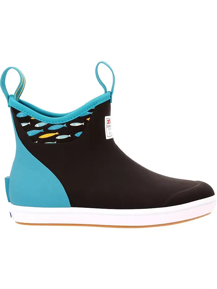 Женские ботильоны Salmon Sisters 6 дюймов Ankle Deck XTRATUF — изображение 7 из 7, черный