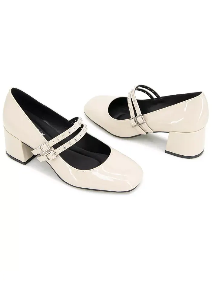 Женские туфли-лодочки Leeann Studs Mary-Jane Kenneth Cole Reaction — изображение 8 из 8, белый