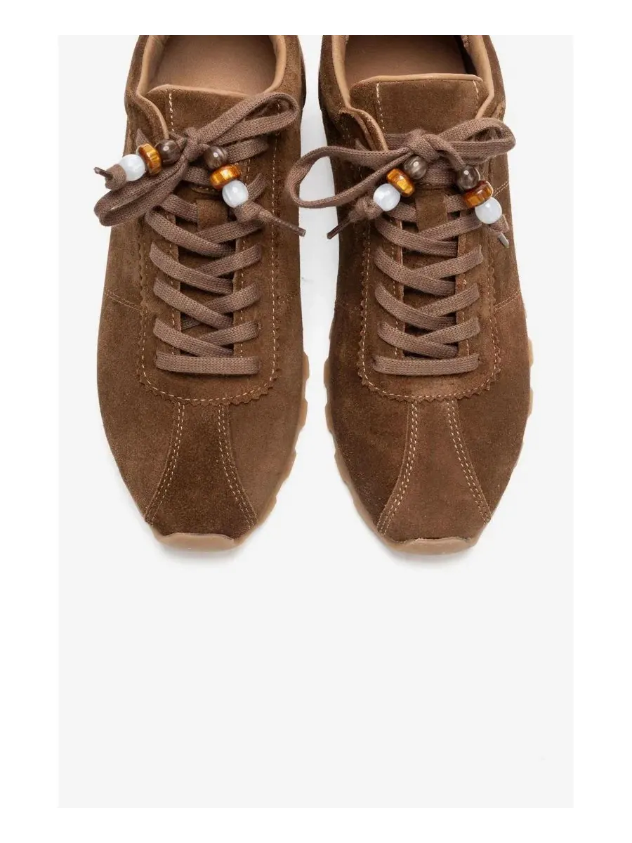Кроссовки женские с кожаными вставками Brea Forever & Always Shoes — изображение 4 из 7, коньячный