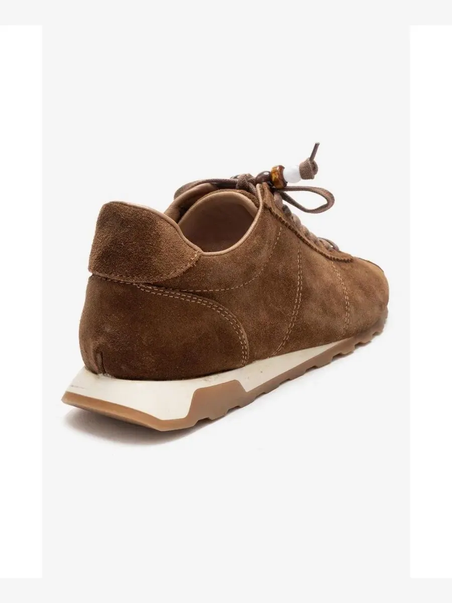 Кроссовки женские с кожаными вставками Brea Forever & Always Shoes — изображение 6 из 7, коньячный