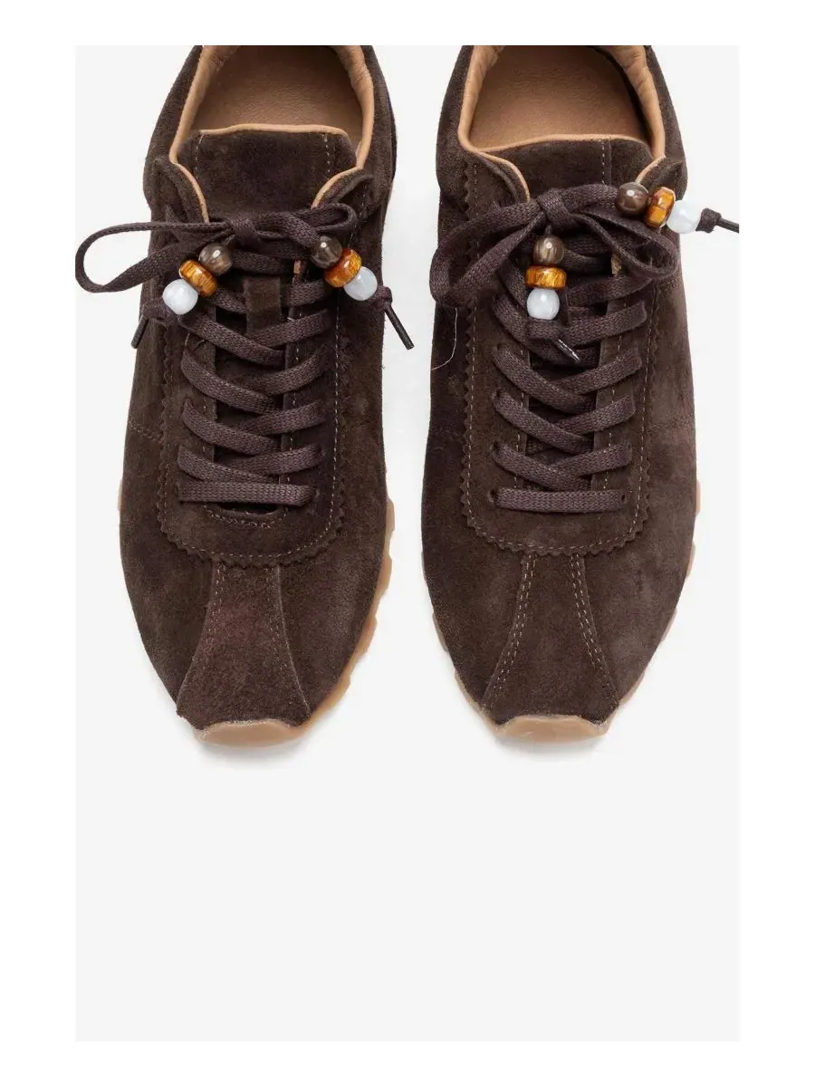 Кроссовки женские с кожаной отделкой Brea Forever & Always Shoes — изображение 4 из 7, коричневый