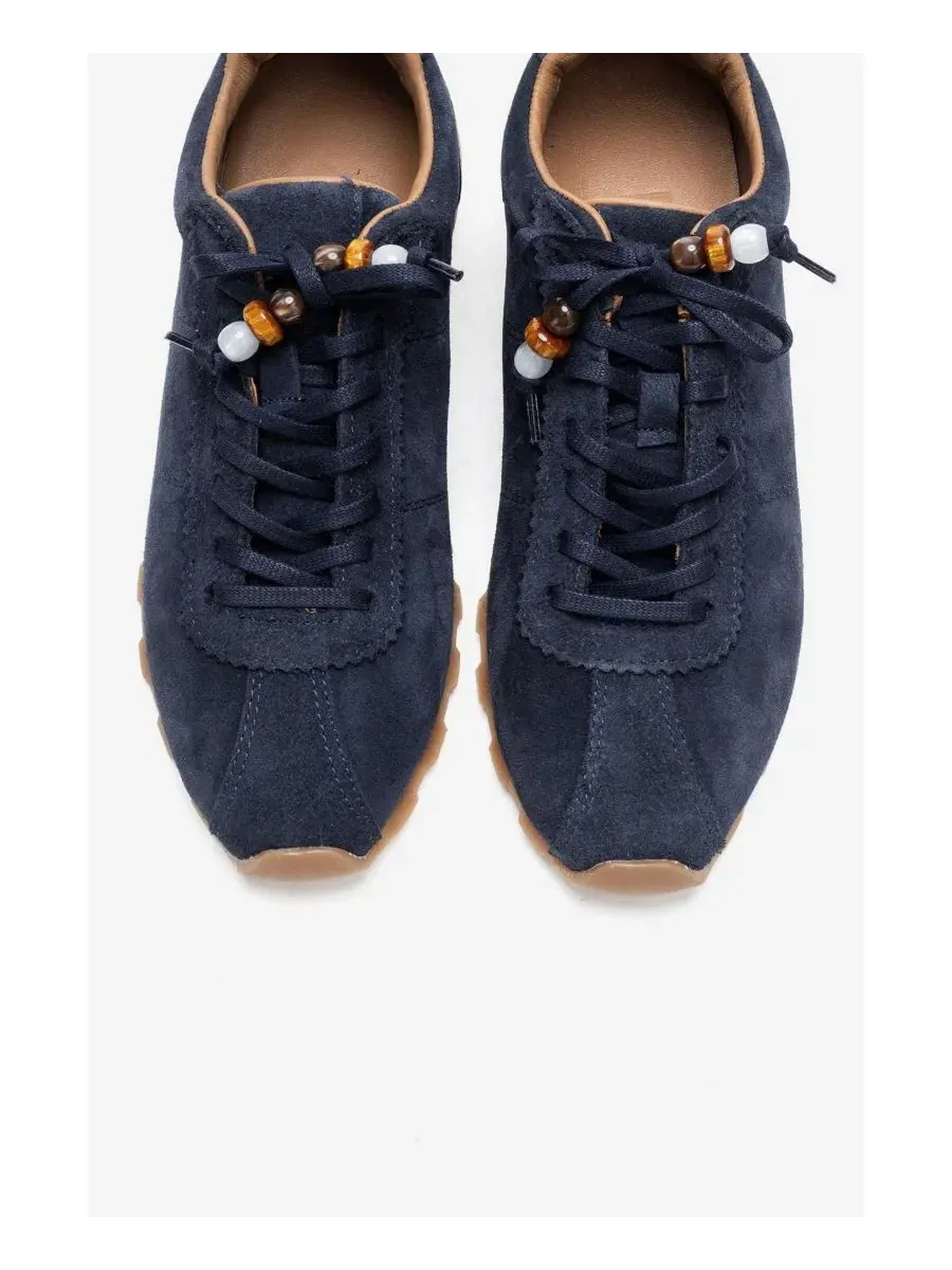 Кроссовки женские с кожаными вставками Brea Forever & Always Shoes — изображение 4 из 7, темно-синий