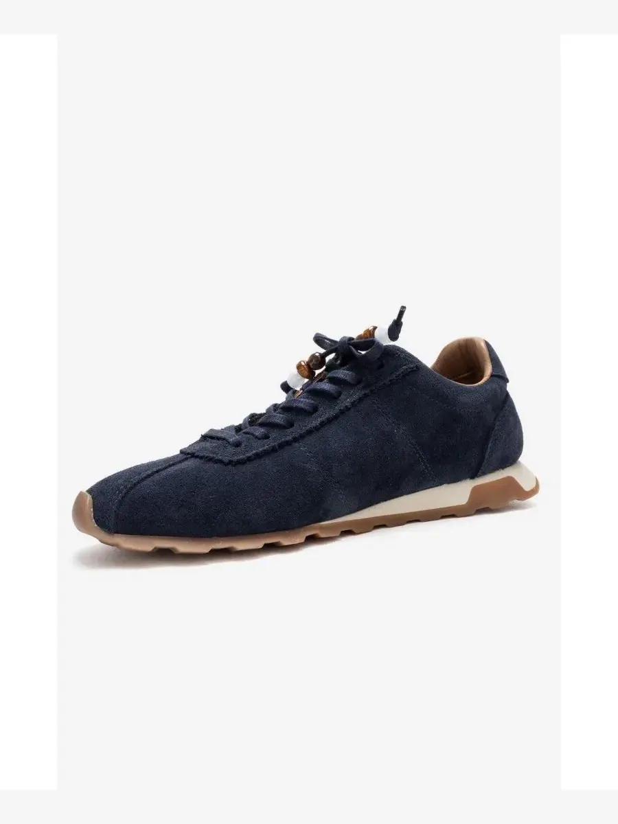 Кроссовки женские с кожаными вставками Brea Forever & Always Shoes — изображение 5 из 7, темно-синий