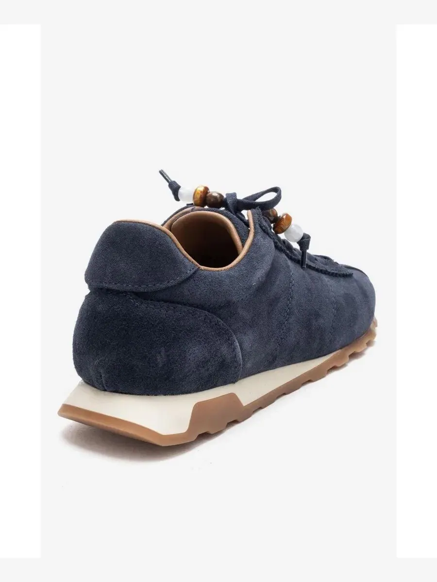 Кроссовки женские с кожаными вставками Brea Forever & Always Shoes — изображение 6 из 7, темно-синий