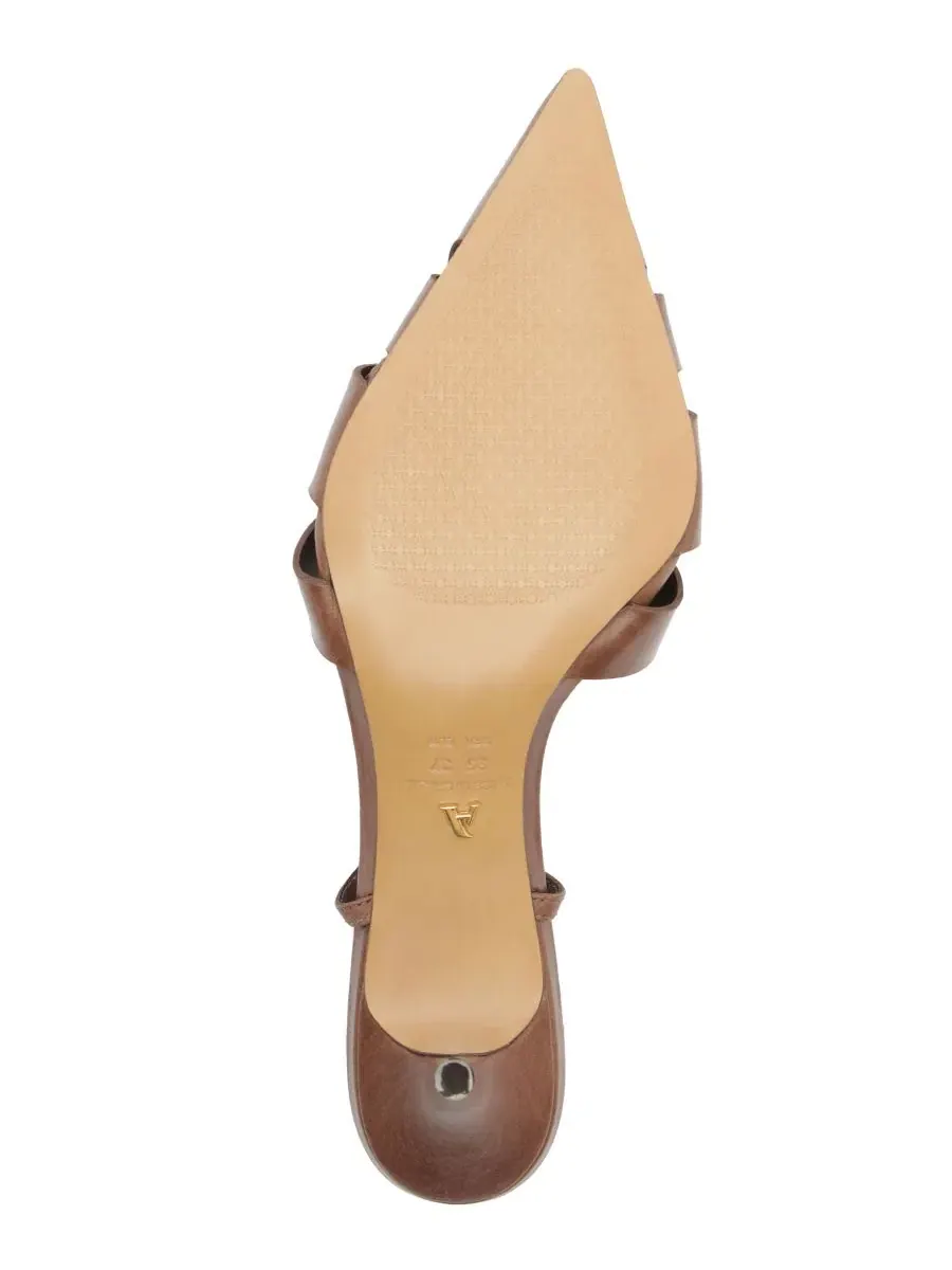 Туфли-лодочки Marissa Low Stiletto на низком каблуке Arezzo — изображение 5 из 5, какао
