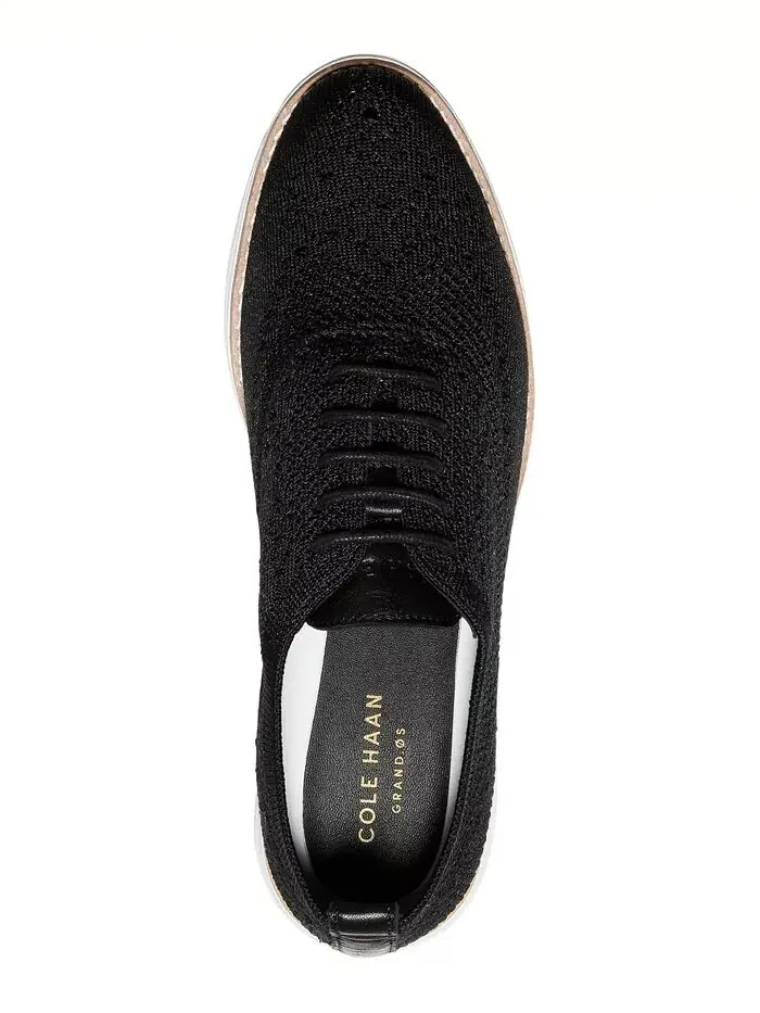 Женские оригинальные туфли-оксфорды Grand Stitchlite Cole Haan — изображение 4 из 5, черный/белый