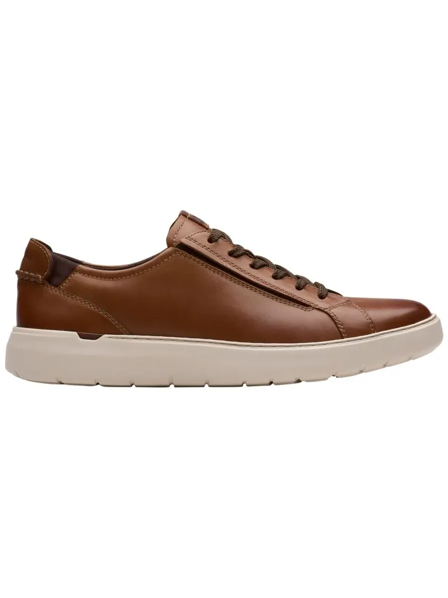 Кроссовки мужские Clarks Flexwell, на шнуровке — изображение 2 из 6, бежевый