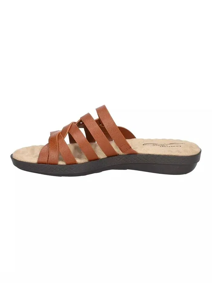 Женские сандалии Comfort Wave Sheri Slide Easy Street — изображение 5 из 7, коричневый