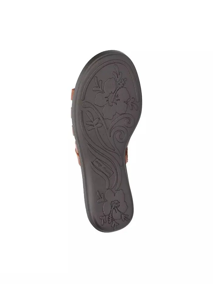 Женские сандалии Comfort Wave Sheri Slide Easy Street — изображение 6 из 7, коричневый