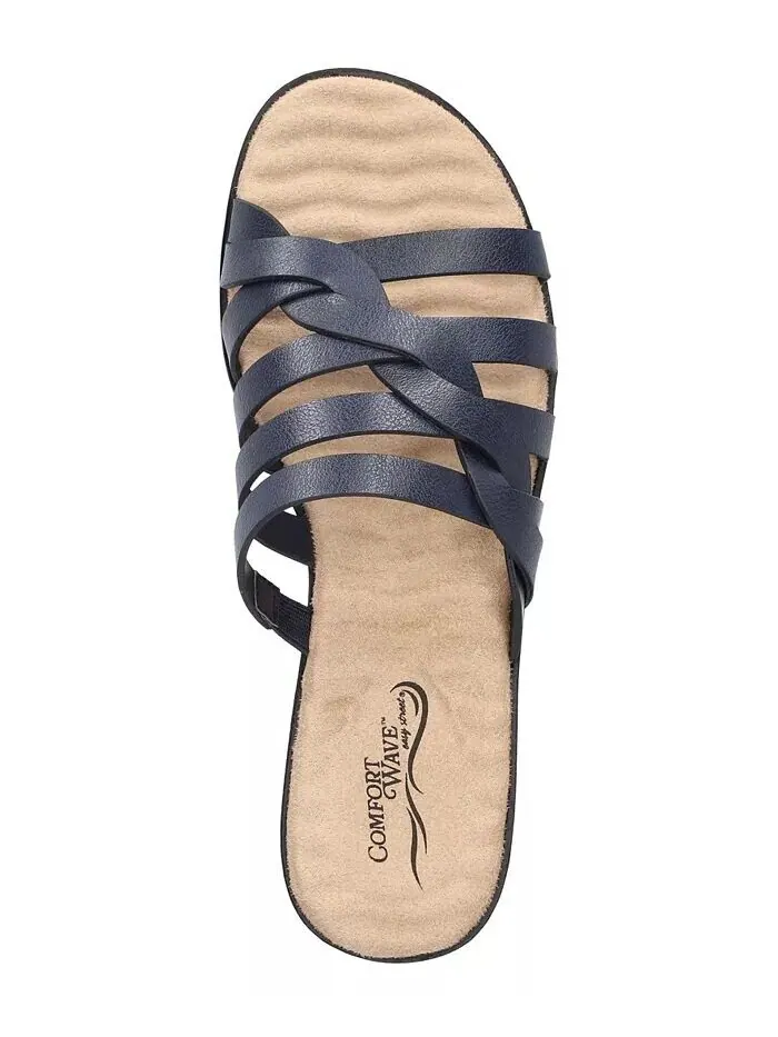 Женские шлепанцы Comfort Wave Sheri Easy Street — изображение 7 из 7, темно-синий