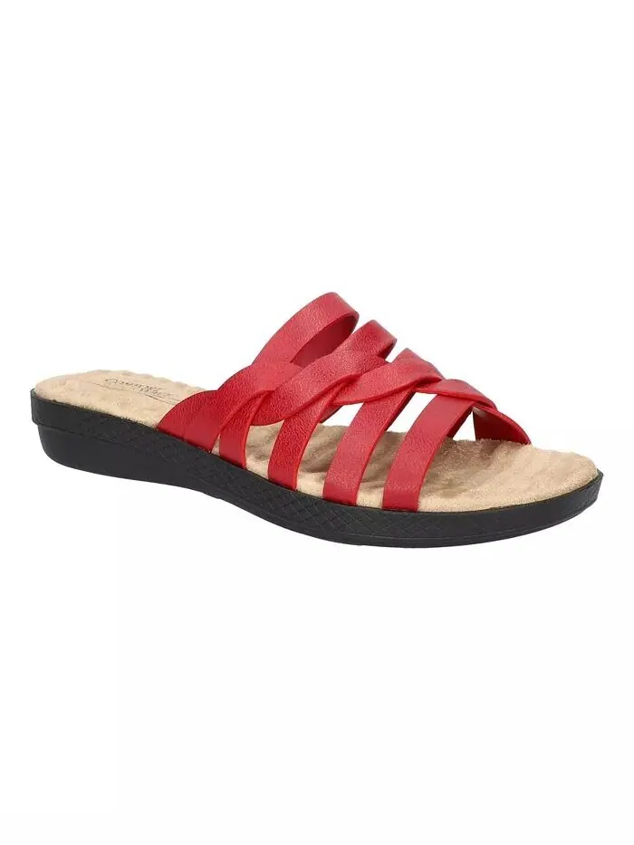 Женские сандалии Comfort Wave Sheri Slide Easy Street — изображение 1 из 7, красный