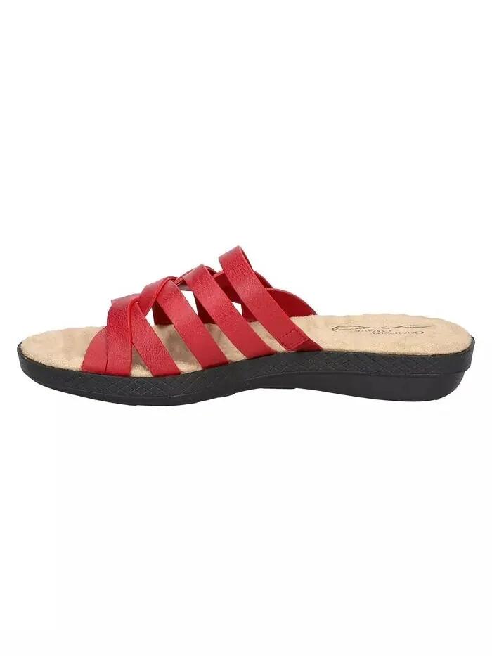 Женские сандалии Comfort Wave Sheri Slide Easy Street — изображение 5 из 7, красный