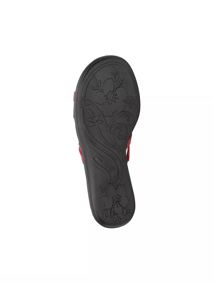 Женские сандалии Comfort Wave Sheri Slide Easy Street — изображение 6 из 7, красный
