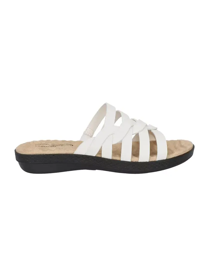 Женские сандалии Comfort Wave Sheri Slide Easy Street — изображение 3 из 7, белый