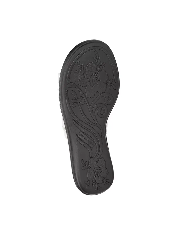 Женские сандалии Comfort Wave Sheri Slide Easy Street — изображение 6 из 7, белый