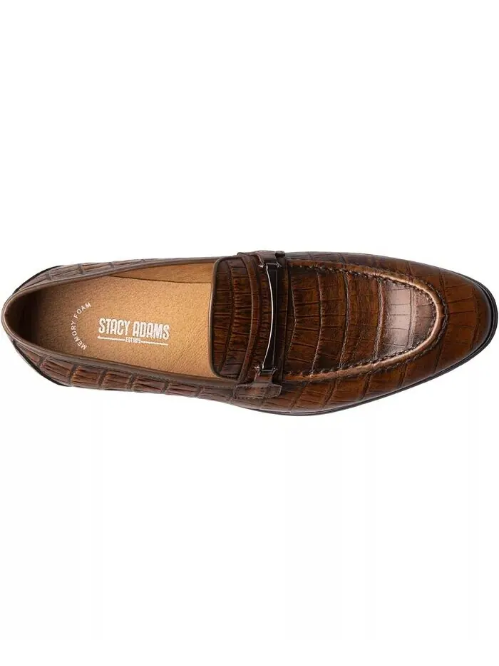 Мужские мокасины Ferdinand Moc Toe Slip On Stacy Adams — изображение 6 из 7, коричневый