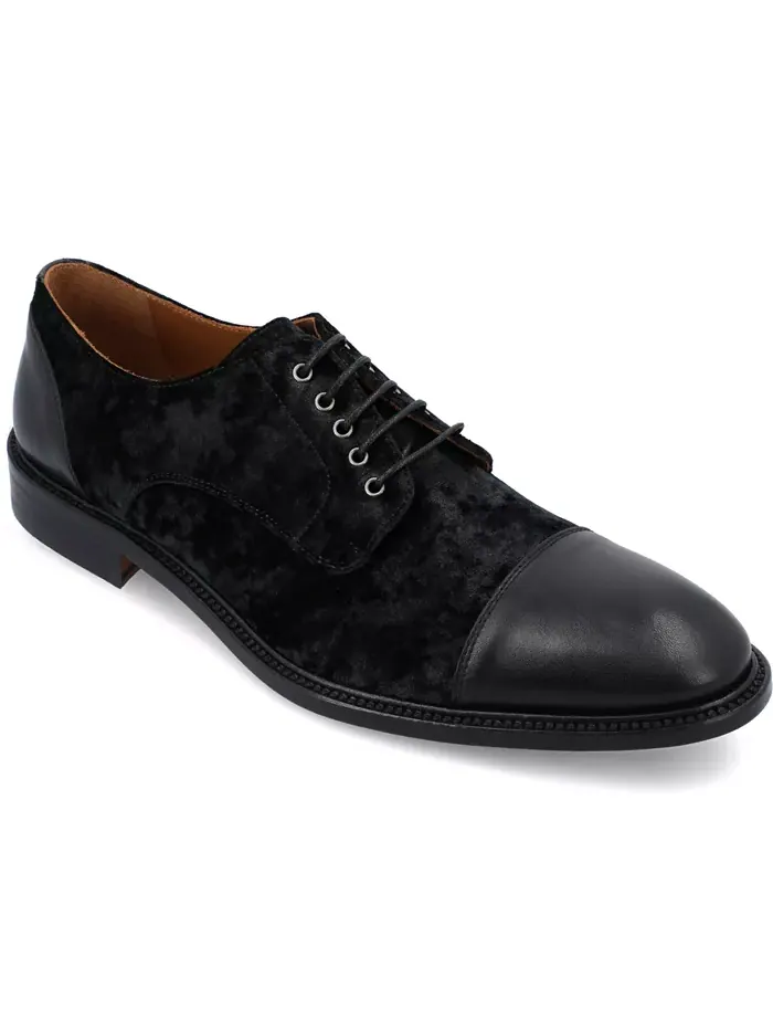 Мужские туфли Jack Handcrafted Leather, Velvet and Wool Taft