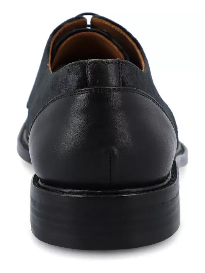 Мужские туфли Jack Handcrafted Leather, Velvet and Wool Taft — изображение 3 из 5, черный