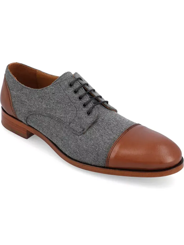 Мужские туфли Jack Handcrafted Leather, Velvet and Wool Taft