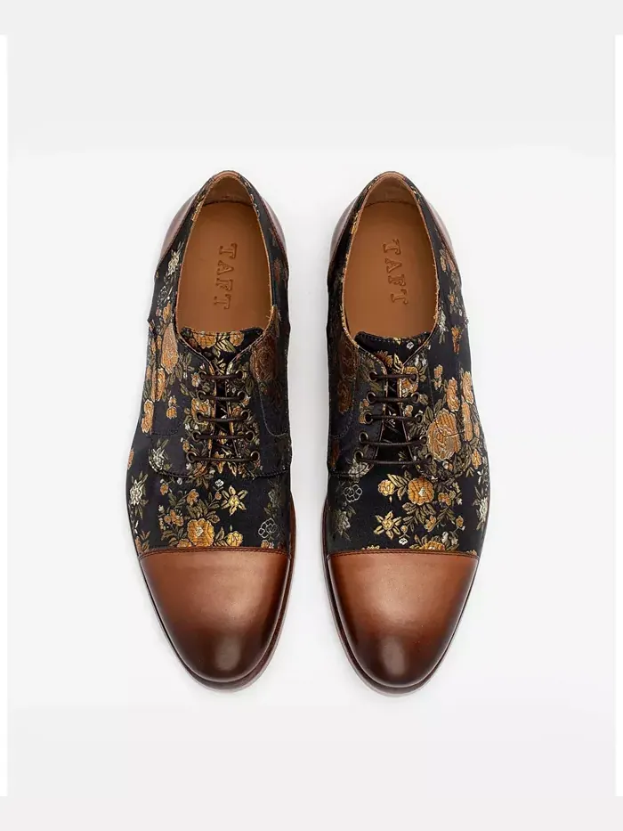 Мужские туфли Jack Handcrafted Leather, Velvet and Wool Taft