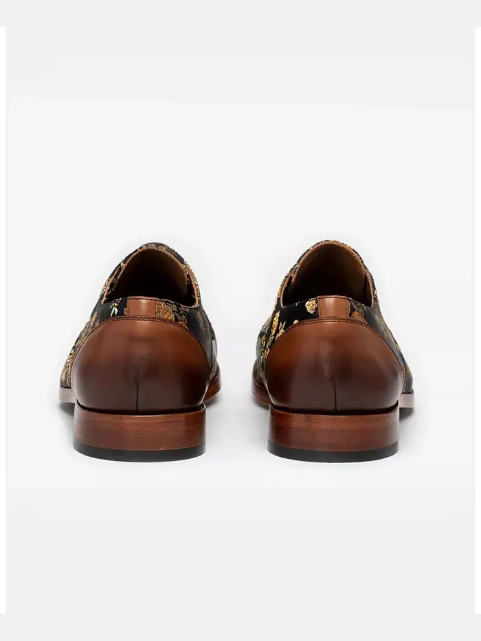 Мужские туфли Jack Handcrafted Leather, Velvet and Wool Taft — изображение 8 из 10, зеленый