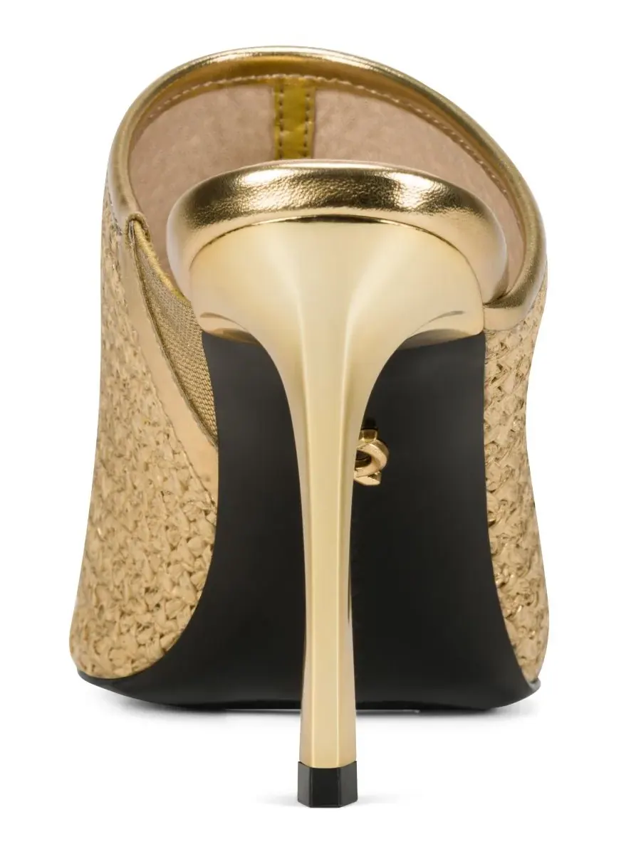 Женские босоножки на шпильке Donna Donna Karan New York — изображение 3 из 6, золото