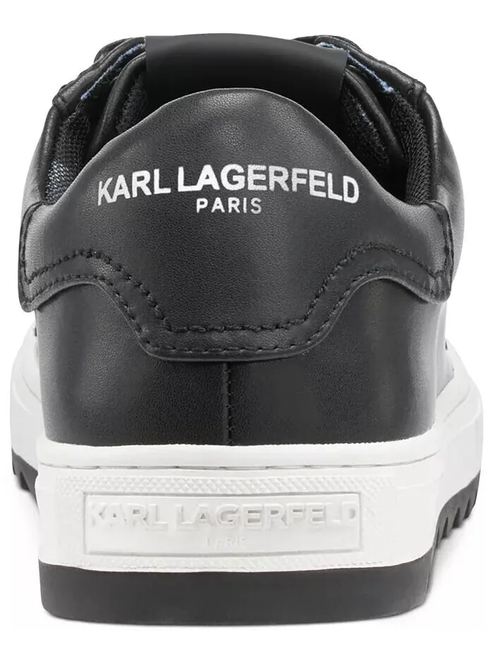 Мужские теннисные кроссовки Karl Lagerfeld из гладкой кожи KARL LAGERFELD PARIS — изображение 4 из 5, черный