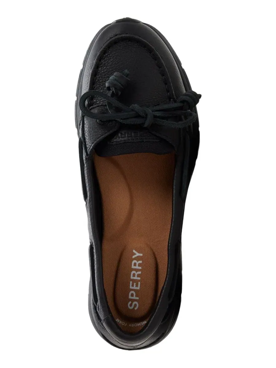 Женские лодочные туфли Daisyfish с одним глазом и шнуровкой Sperry — изображение 4 из 5, черный