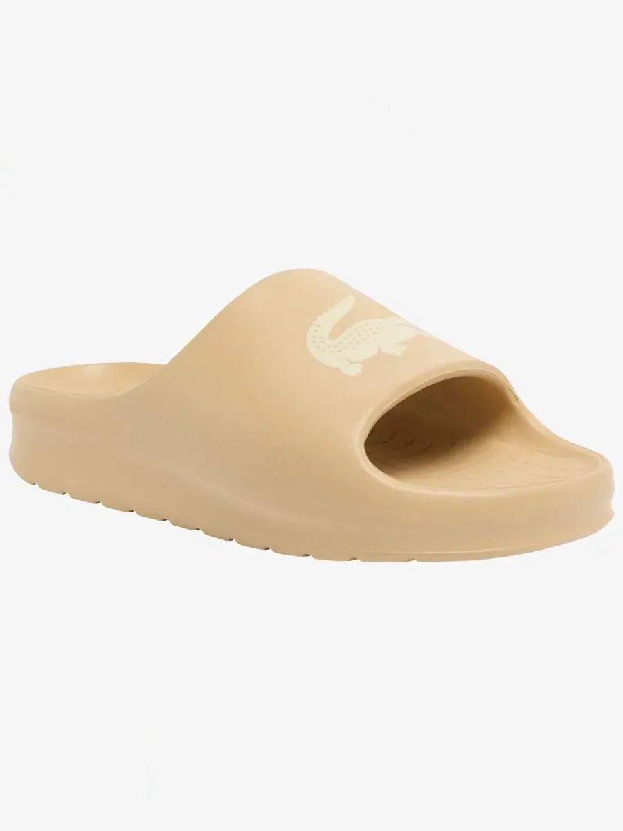 Мужские шлепанцы Serve 2.0 Chunky Slip-On Slides Lacoste — изображение 1 из 17, бежевый/бежевый