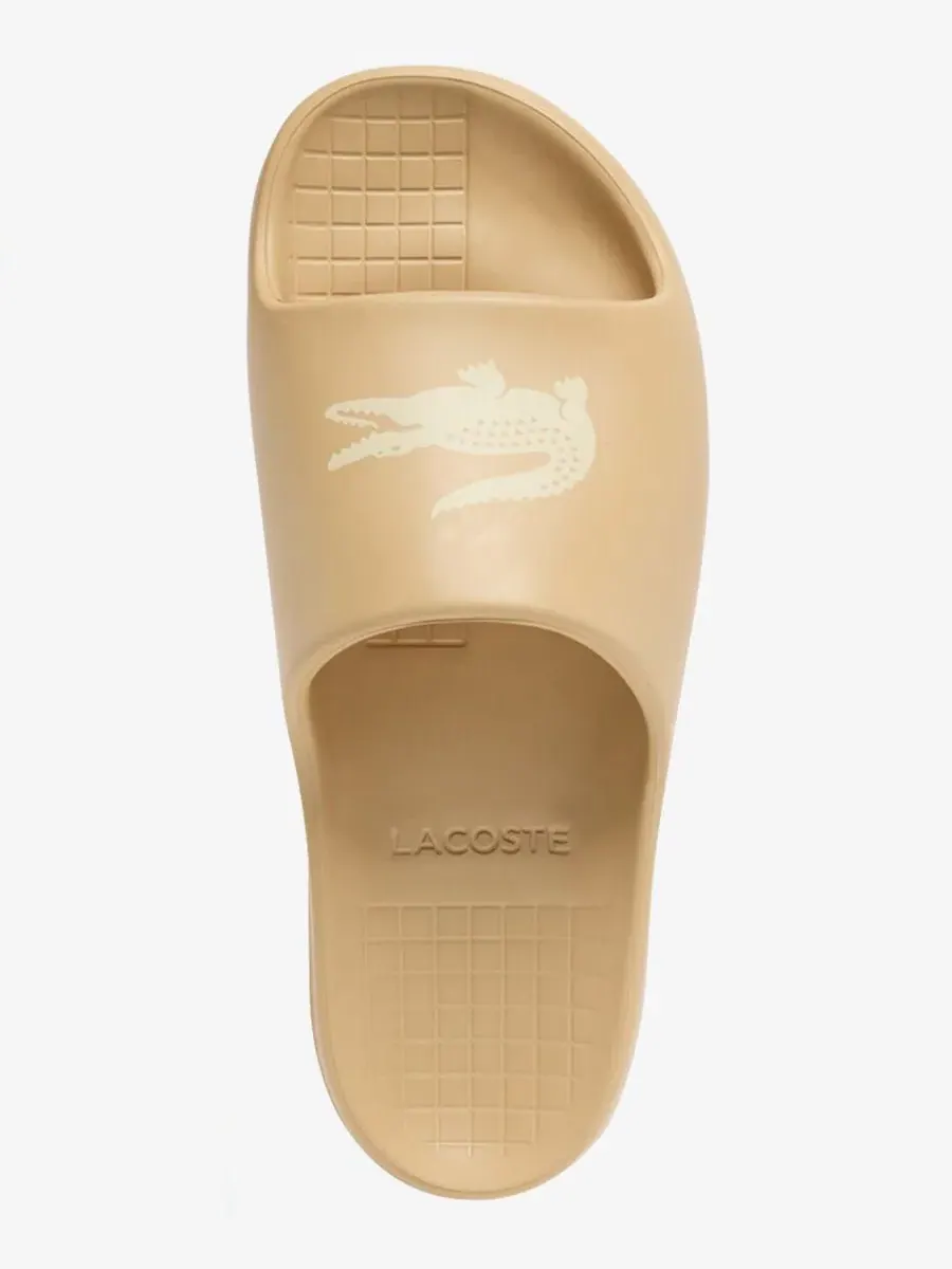 Мужские шлепанцы Serve 2.0 Chunky Slip-On Slides Lacoste — изображение 4 из 17, бежевый/бежевый
