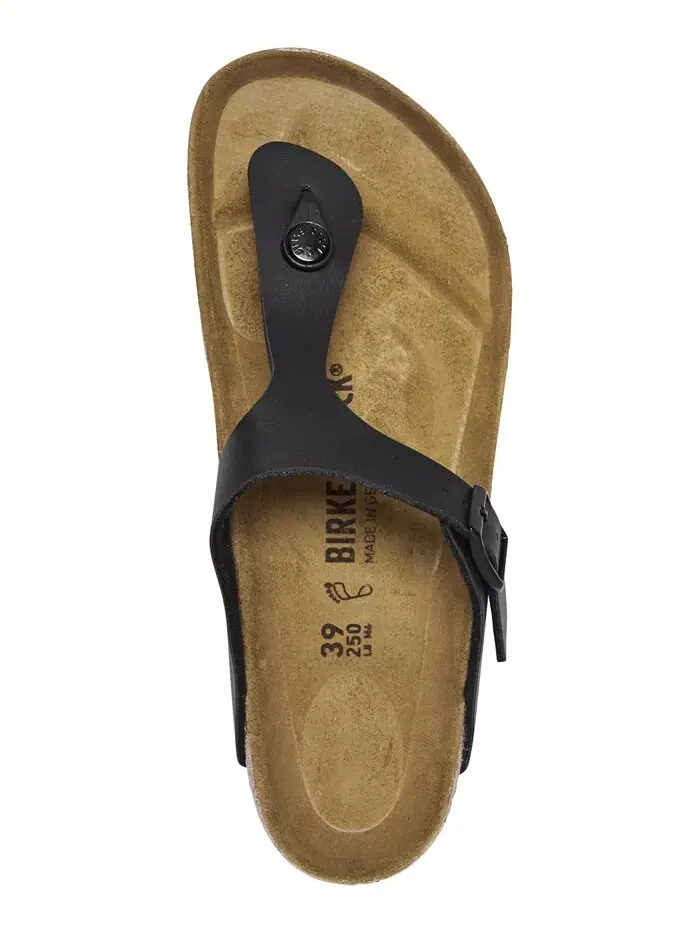 Женские сандалии Gizeh Birko-Flor от Finish Line Birkenstock — изображение 3 из 6, черный