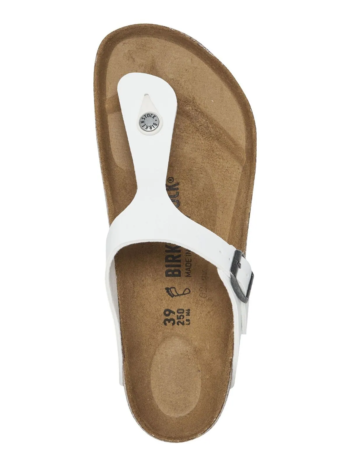 Женские сандалии Gizeh Birko-Flor от Finish Line Birkenstock — изображение 4 из 6, белый