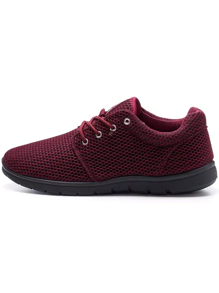Мужские кроссовки Kilian Mesh Casual Shoes. Женские легкие кроссовки Trainer Alpine Swiss — изображение 2 из 7, бордовый