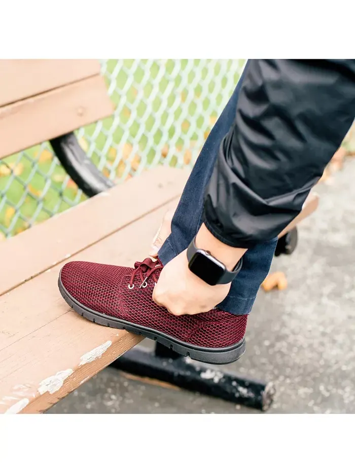 Мужские кроссовки Kilian Mesh Casual Shoes. Женские легкие кроссовки Trainer Alpine Swiss — изображение 4 из 7, бордовый