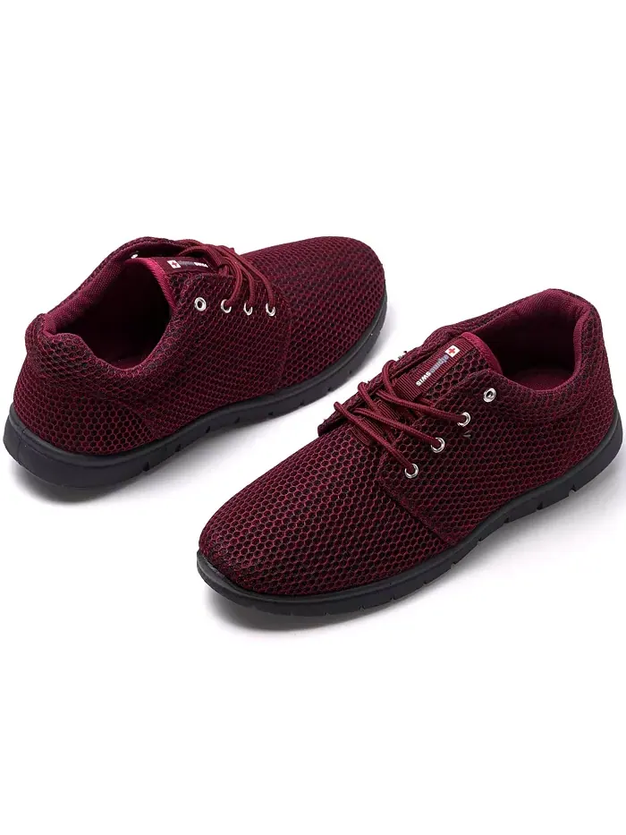 Мужские кроссовки Kilian Mesh Casual Shoes. Женские легкие кроссовки Trainer Alpine Swiss — изображение 6 из 7, бордовый