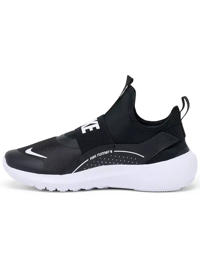 Детские беговые кроссовки Flex Runner 4 Slip-On от Finish Line Nike — изображение 3 из 6, черный