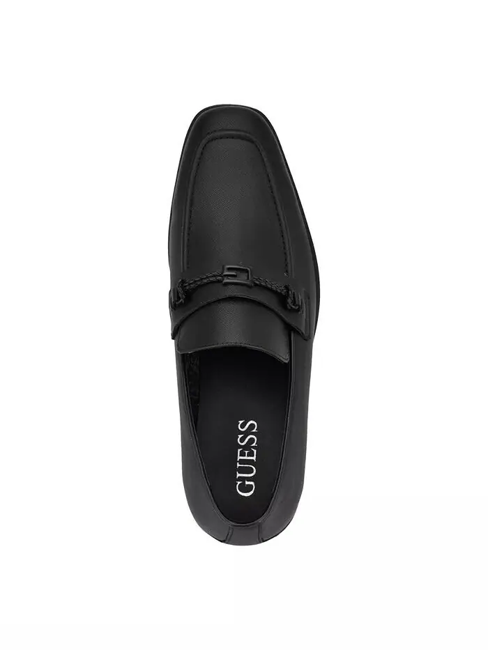 Мужские лоферы без шнуровки с квадратным носком Hare GUESS — изображение 4 из 9, черный
