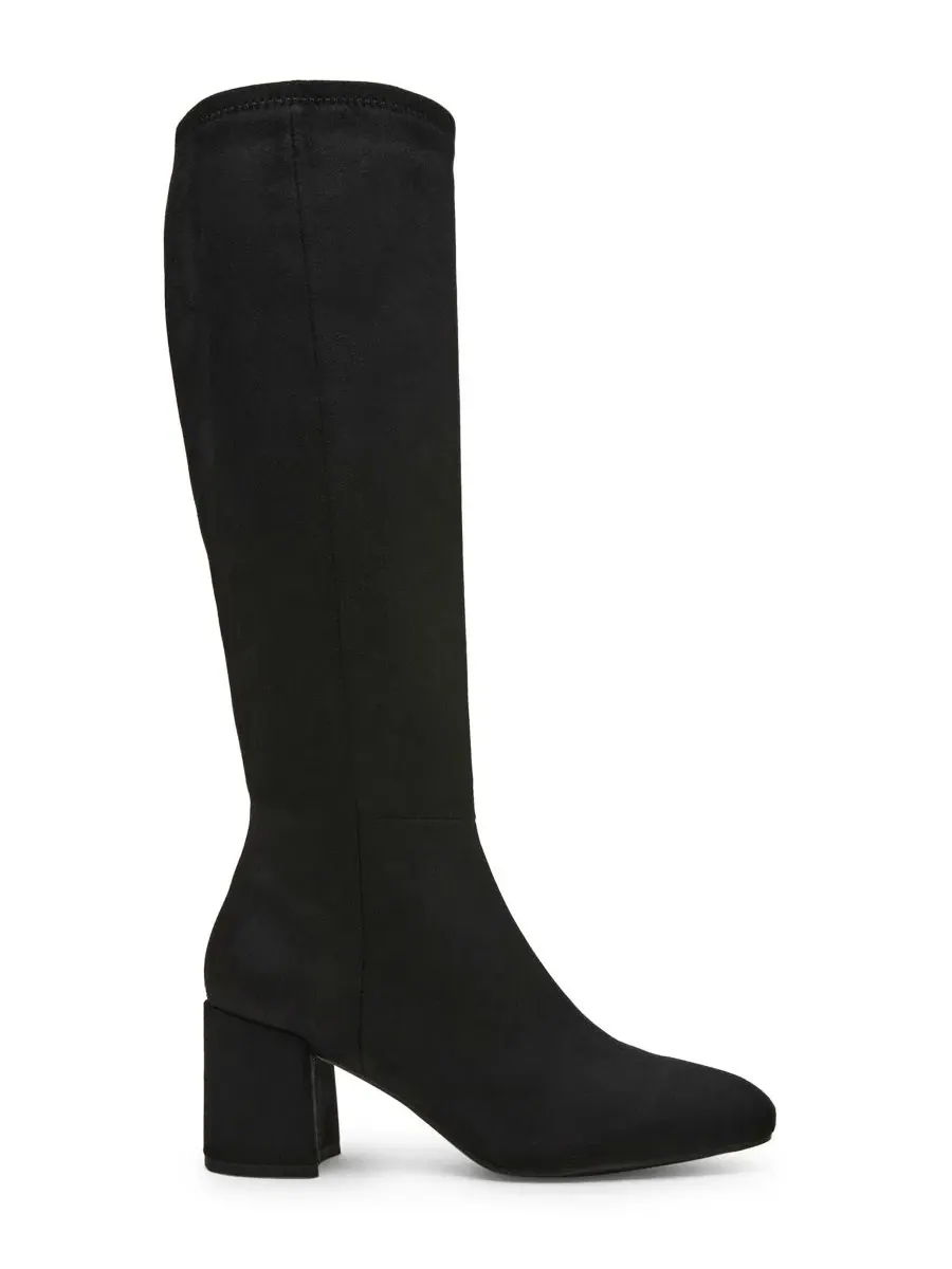 Женские сапоги Lory Block Heel Tall с квадратным мысом Anne Klein — изображение 2 из 9, черный